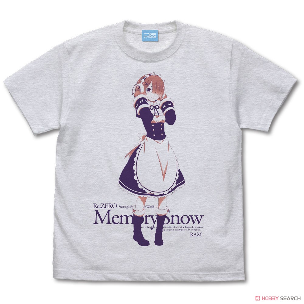 Re:ゼロから始める異世界生活 ラム Tシャツ Memory Snow Ver.
